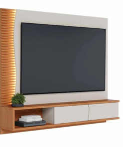 Home Suspenso Egeu Larg. 1.79m Off/Freijó para TV até 65" - Colibri - Imagem 2