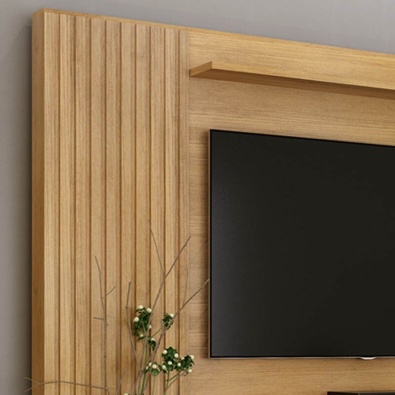 Home Santiago Ripado TV até 80 Polegadas larg. 2.00m Cinamomo/Off White - Valdemoveis - Imagem 3