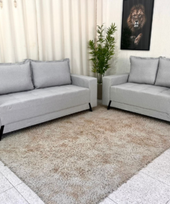 Sofá 3 e 2 lugares 8100 Linho Cinza 20