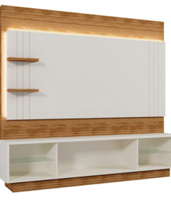 Home Guaíba com Detalhes Frisado Off-Amêndoa Larg. 2.00m - Mobler - Imagem 2