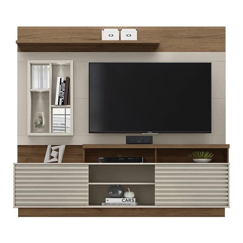 Home Eldorado TV até 65 Polegadas Off White/Nogueira Larg. 2.00 m Linea Brasil - Imagem 3