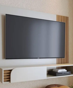 Home Suspenso Jurerê Larg. 1.60m Off/Freijó Para TV até 60" - Colibri