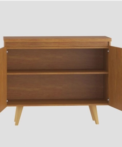 Alternative view of Buffet Uno com 2 Portas larg. 1.01m Mel/Preto Viero