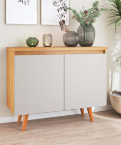 Buffet Uno com 2 Portas larg. 1.01m Mel/Off White Viero