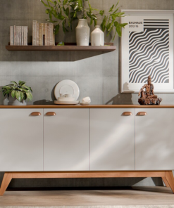 Alternative view of Buffet para Sala Atlanta III Larg. 1.64m Off White/Nature Tebarrot