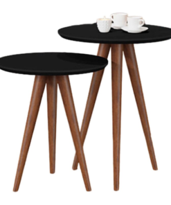 Conjunto Mesa de Apoio 8003 Luxo Preto JB Bechara - Imagem 3