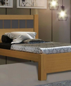 Cama Solteiro Primícia Cinamomo/Grafite 100% MDF Larg. 1.03m - D Doro