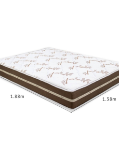 Colchão Casal Classic Marrom Molas Ensacadas 138x188x22 Anjos | Suporta até 260kg - Imagem 3