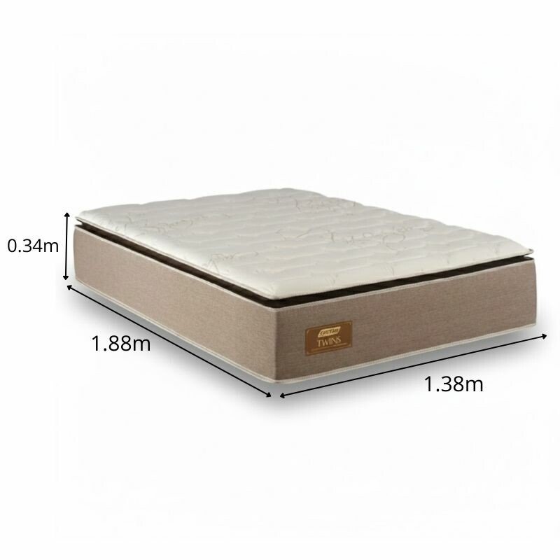 Colchão Casal Twins 138x188x34 Molas BlueWave - Gazin | Suporta até 290kg - Imagem 3