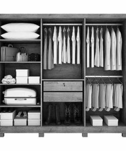 Combo - Guarda-roupa Sergipe Branco 6 PTS C/ Pés 100% MDF Larg. 1.80m - Bianchi + Cama Box Solteiro Rondoconfort Ortopédico D33 Selada - Rondomóveis - Imagem 3