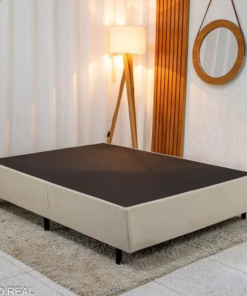 Box Casal 138x188x40 Universal Sued Bege - Gazin - Imagem 2