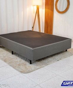 Box Casal Universal Linho Grafite 138x188x40 - Gazin