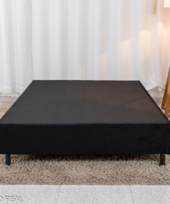 Box Casal Sued Preto 138x188x37 - Ortobel - Imagem 2