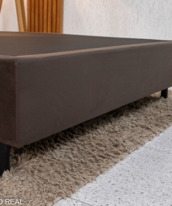 Box Casal Sued Marrom 138x188x37 - Ortobel - Imagem 3