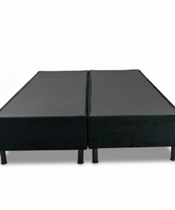Box Casal Bipartida 138x188x37 Sued Preto - Ortobel - Imagem 2