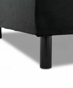Box Casal Bipartida 138x188x37 Sued Preto - Ortobel - Imagem 3