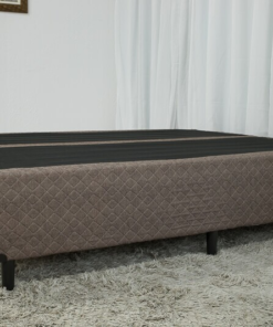 Box Queen Bipartida Coimbra 158x198x43 Marrom Umaflex - Imagem 3
