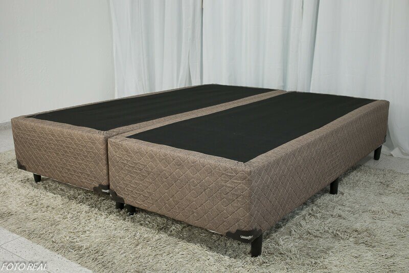 Box Queen Bipartida Coimbra 158x198x43 Marrom Umaflex