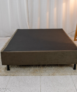 Box Casal Sued Marrom 138x188x37 - Nosso Sonho - Imagem 2