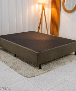 Box Casal Sued Marrom 138x188x37 - Nosso Sonho - Imagem 3