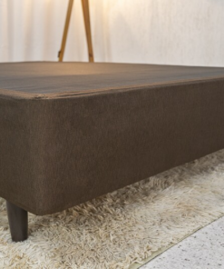 Box Casal Classic Sued Marrom 138x188x40 - Anjos - Imagem 3