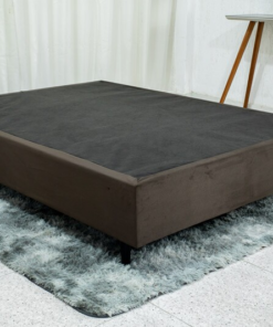 Base Box Casal Classic 138x188x48 Sued Marrom Viero