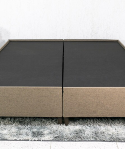 Alternative view of Base Box Queen Bipartida Zeus 162x200x38 Linho Marrom SE