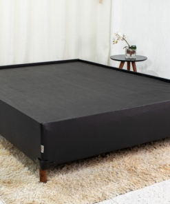 Base Box Casal Zeus 142x190x38 Korino Preto SE