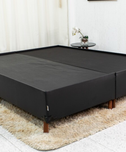 Alternative view of Base Box Queen Bipartida Zeus 162x200x38 Korino Preto SE