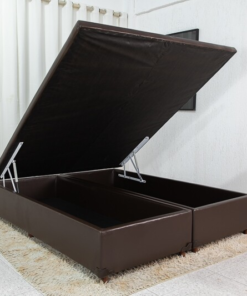 Base Box Baú Queen Prime 158x198x43 Korino Café SE
