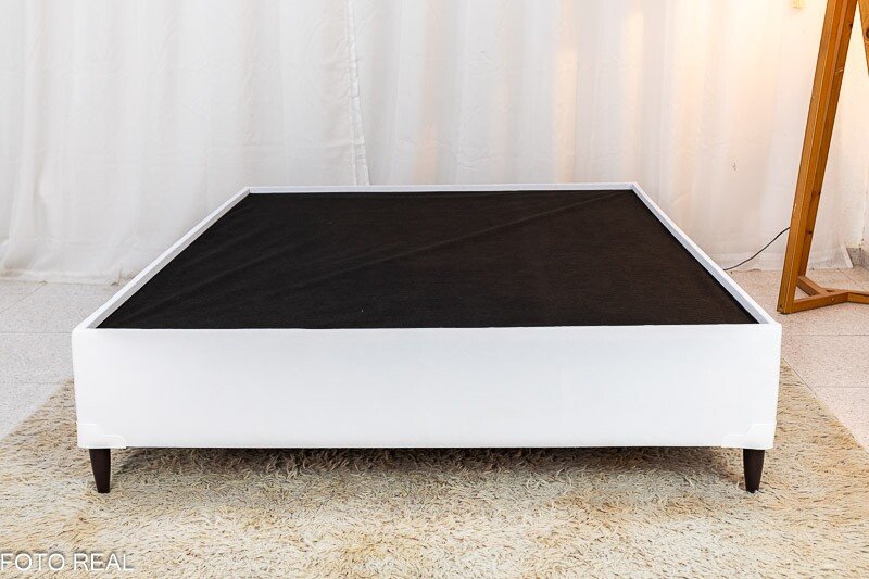 Base Box Casal Zeus 142x190x38 Korino Branco SE - Imagem 2