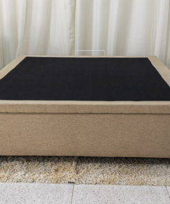 Base Box Baú Casal Prime 138x188x43 Linho Bege SE Movelaria - Imagem 3