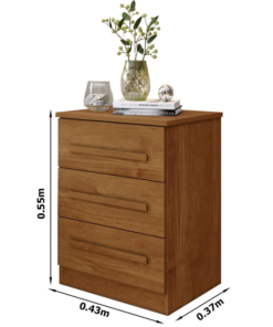 Mesa de Cabeceira Império Cinamomo Benetil - Imagem 2