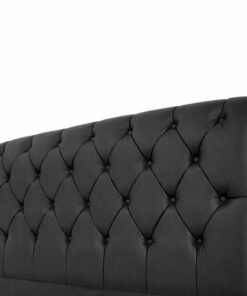 Cabeceira Casal Lavínia Korino Preto Largura 1.40m - Imagem 2