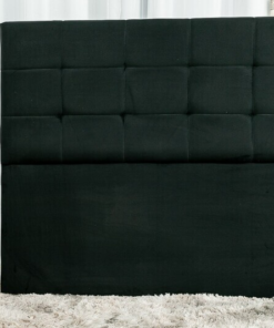 Cabeceira Casal Veneza Sued Preto Largura 1.40m