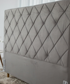Cabeceira Casal Paris Sued Cinza Larg. 1.40m