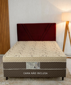 Cabeceira Casal Jade Veludo Bordô Larg. 1.40m - Imagem 2