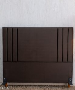 Cabeceira Casal Portinari Veludo Marrom Larg. 1.40m - Imagem 3