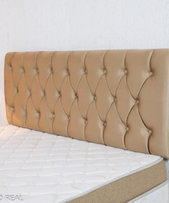 Alternative view of Cama Box Casal Premium Ortopédica D33 138x188x62 Nosso Sonho + Painel Cabeceira Lavínia Veludo Bege | Suporta até 250kg