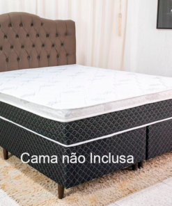 Cabeceira Queen Berlim Veludo Marrom Larg. 1.60m