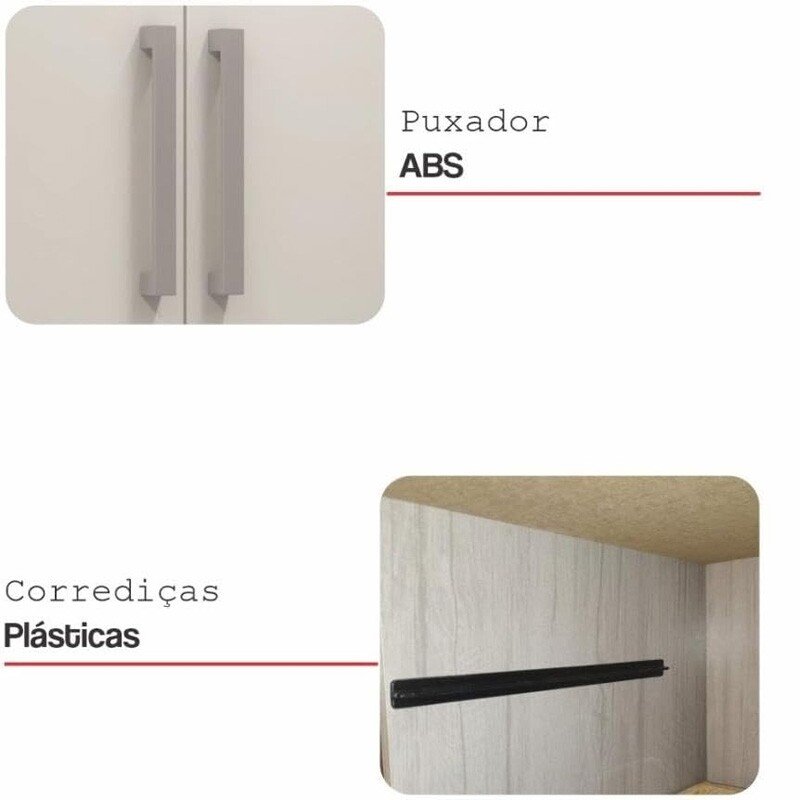Cômoda Torres 10 Gavetas Larg. 0.90m Branco Rodial Móveis - Imagem 3