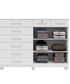 Cômoda com 8 Gavetas 2 Portas New Triunfo Branco Benetil - Imagem 2