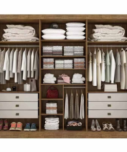 Alternative view of Guarda-Roupa Casal Da Vinci Plus 6 portas 6 Gavetas Ypê/Off White MDF Larg. 2.75m D Doro
