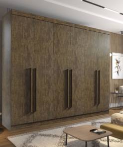 Guarda-Roupa Casal Da Vinci Plus 6 portas 6 Gavetas Ypê MDF Larg. 2.75m D Doro