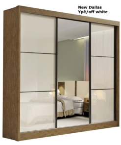 Guarda-Roupa Casal New Dallas Ypê/Off White MDF D Doro