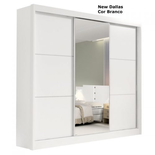 Guarda-Roupa Casal New Dallas Branco MDF D Doro