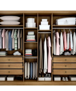 Alternative view of Guarda-roupa Casal Robust Plus Cumaru 6 Portas 6 Gavetas 100% MDF Larg. 2.76m - Novo Horizonte