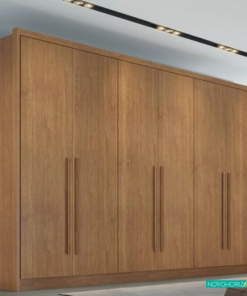 Guarda-roupa Casal Robust Plus Cumaru 6 Portas 6 Gavetas 100% MDF Larg. 2.76m - Novo Horizonte