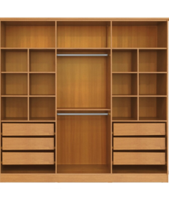 Guarda-roupa Casal Bianca 6 Portas Larg. 2.30m 100% MDF Nature/Off - Bianchi - Imagem 3