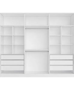 Guarda-roupa Casal Bianca 6 Portas Larg. 2.30m 100% MDF Branco - Bianchi - Imagem 2